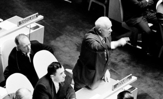 Stories from the UN Archive: Did Khrushchev really bang his shoe?